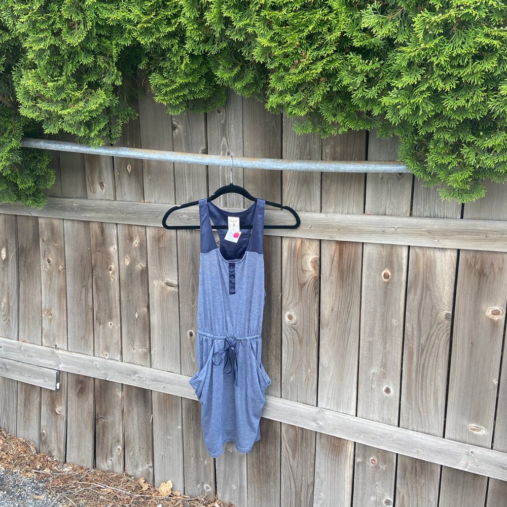 Blue Razor Back Dress - Picture 4 of 7